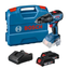 Imagem da oferta Bosch Parafusadeira Furadeira Impacto Gsb 18V-50 18V Brushless Com 2 Baterias 1 Carregador E Maleta