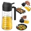 Imagem da oferta Trendplain Pulverizador De Azeite De Oliva De Vidro De 470 Ml Para Cozinhar – Frasco Dispensador De Azeite 2 Em 1 Para Utensílios De Cozinha E Aces