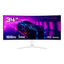 Imagem da oferta Monitor Gamer 34 Curvo Branco 1ms 165hz Hq Hqw34c16 Branco