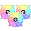 Imagem da oferta Kit Fan Gamer Ninja Fuuton 3x120mm ARGB White