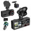 Imagem da oferta Câmera De Carro 1080p Fhd Com Dupla Câmera (frontal E Traseira), Visão Noturna, Tela Ips 2.0'' Dashcam, Ângulo De 170°, Wdr, Cartão De 64gb Incl