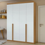 Imagem da oferta Guarda-Roupa Solteiro 4 Portas 2 Gavetas MDF Móveis Lopas Moderno