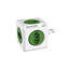 Imagem da oferta Multiplicador 5 Tomadas Bivolt - PowerCube ELG - PWC-R5, Verde E Branco