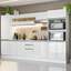 Imagem da oferta Cozinha Completa 100% MDF Madesa Smart 300 cm Modulada Com Armário Balcão e Tampo