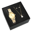 Imagem da oferta Kit Relógio Colar E Brincos Dourado Saint Germain 28mm
