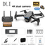 Imagem da oferta Dli E99pro Drone 4k hd Câmera Dupla Quadcopter Fotografia Aérea Rc Profissional Wifi Fpv Mini Drone