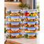 Imagem da oferta Kit 10 Potes Herméticos De Vidro 640ml Com Tampa 4 Travas E Anel De Vedação, Potes Para Alimentos, Marmitas, Refeições E Organização De Geladei