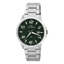 Imagem da oferta Relógio Technos Masculino Prateado Aço Inox Original Verde.