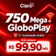 Imagem da oferta Claro Fibra 750 Mega por R$ 99,90/mês com GloboPlay + Instalação e Wi-Fi grátis!