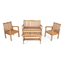 Imagem da oferta Conjunto Jardim Madeira Eucalipto 4 Peças Yescasa Mesa Centro