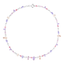 Imagem da oferta Colar Life Colors em Prata 925 com Cristais Rosa e Roxo