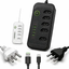 Imagem da oferta Extensão Elétrica 5 Tomadas 6 Usb 2500w Régua Bivolt Cabo 2m Preto-5tomadas4usb-a2usb-c 127220v