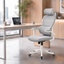Imagem da oferta Laruno Cadeira de Escritório Almirante C600 Mesh Reclinável Cinza 150kg | Suporta até 150 Kg Modelo P600 Design em