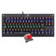 Imagem da oferta Teclado Mecânico Redragon Dark Avenger Preto Iluminação Rainbow Switch Vermelho K568r