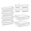 Imagem da oferta Kit 10 Organizador Multiuso Modular Gaveta Acrilico Rebirth Cor Cristal