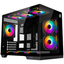 Imagem da oferta Gabinete Kalkan Saga Preto Aquário Compacto Micro ATX USB 3.0 Sem Fans KLK00043