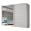 Imagem da oferta Guarda Roupas Casal 2 Portas Com Espelho 4 Gavetas Áustria Branco