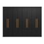 Imagem da oferta Guarda Roupa Casal 8 Portas Preto Espresso Móveis 4 Gavetas MDF 200x237x47cm