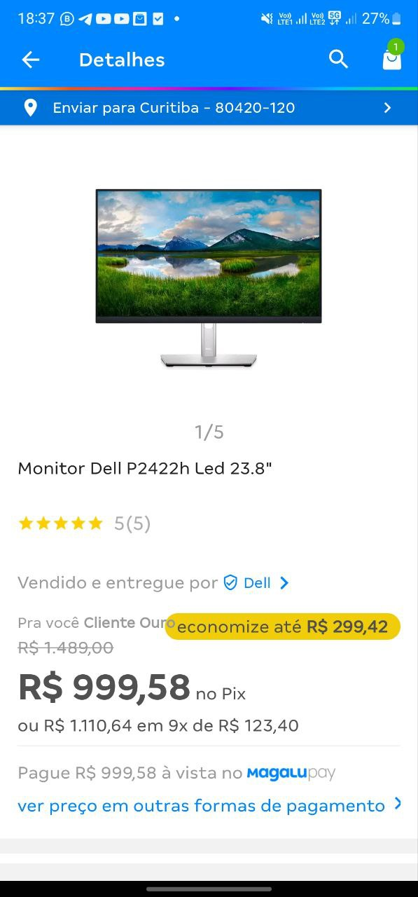 Imagem na descrição da promoção