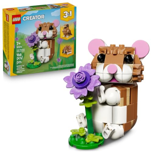 LEGO Creator 3em1 Hamster Adorável com uma Flor 31376 (166 Peças)
