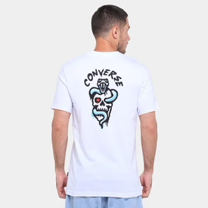 Camiseta Converse Skt Spray Gra Tee Masculina - P e M