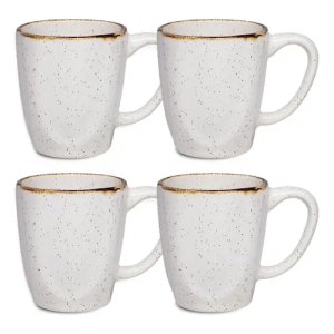Jogo Com 4 Canecas De 260ml Em Porcelana Ryo Maresia Oxford