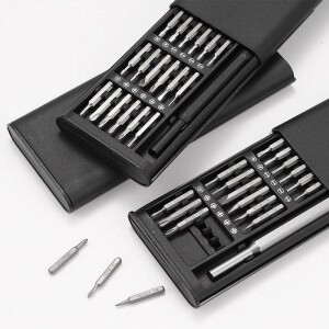 Kit Ferramenta De Precisão Com Chave Magnética 24 Peças Para Reparos Em Celular Pc Notebook Óculos
