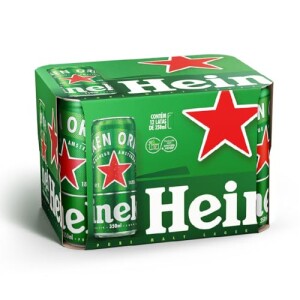 Pack com 12 Unid. Cerveja Lata 350ml Heineken