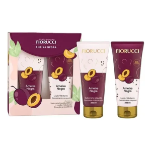 Kit Sabonete Liquido Loção Hidradante Ameixa Negra Fiorucci