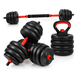 Halteres Peso De Musculação Kit Halteres E Anilhas 15kg
