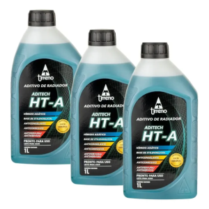3 Aditivo Radiador Azul Ht-a Pronto Uso Hyundai Toyota Honda Azul