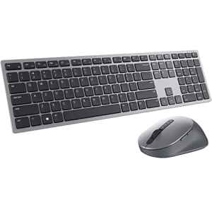 Combo Teclado e Mouse Sem Fio Dell Pro Plus KM7321W, Bluetooth 5.0, Cinza