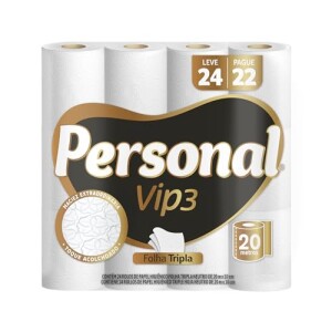 Papel Higiênico Vip Folha Tripla 24 Rolos