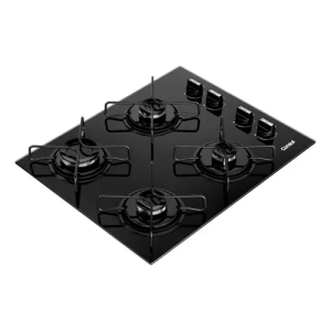 Cooktop Consul A Gás 4 Bocas Com Grades Estáveis - Cd060be Preto