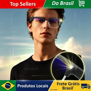 Óculos Inteligentes Sem Fio W630 Tradução de Fotos por IA Câmera HD Dupla de 800W Reconhecimento de Música Local