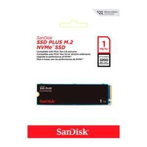 Ssd SanDisk Plus, 1Tb, M.2 PCle, NVMe, Leitura 3200Mbs e Gravação acima de 2500Mb