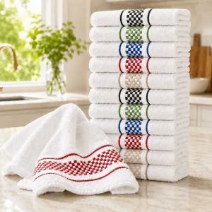 Kit 5 Panos De Prato Luxo Atoalhados Alta Absorção Premium