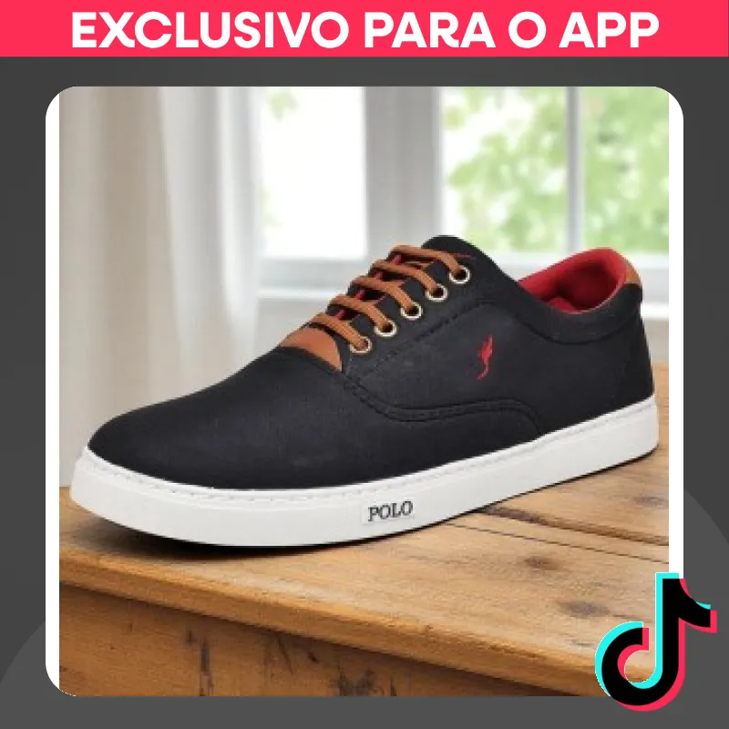 Sapatênis Masculino de Lona Casual: Cano Baixo Estiloso e Confortável