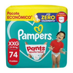 Fralda Pampers Pants Ajuste Total XXG 74 Unidades
