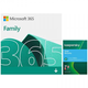 Microsoft 365 Family 1 Licença para até 6 Usuários Assinatura 15 Meses + Kaspersky Antivírus Total Security 5 Dispositivos Licença 12 Meses