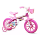 Imagem da oferta Bicicleta Infantil com roda treinamento Flower Aro 12 Nathor