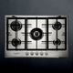 Imagem da oferta Cooktop 5 bocas Brastemp Gourmand Inox com duplachama e trempe com ferro fundido - BDK75DR - 220V