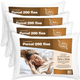 Imagem da oferta Kit 4 Travesseiros Percal 200 Fios Fibra Siliconizada Antialérgico 70 X 50cm Casa Dona