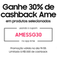 Ganhe 30% Cashback no Site da Samsung
