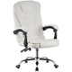 Imagem da oferta Cadeira de Escritório Presidente Base Cromada com Rodinha Fortt Paris Branca - CPF02-B