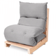 Imagem da oferta Futon de Espuma Almofada Dobrável Solteiro Cinza Claro 170x60cm - BF Colchões