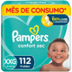 Imagem da oferta Fraldas Pampers Confort Sec XXG 112 Unidades Pampers