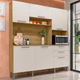 Imagem da oferta Cozinha Compacta 6 Portas 2 Gavetas Ferrara Kits Paraná - Bege