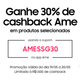 Ganhe 30% Cashback no Site da Samsung