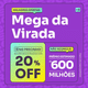 Imagem da oferta Bolões da Mega da Virada com 20% de Desconto